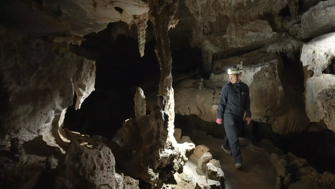 Inside Crystal Cave.